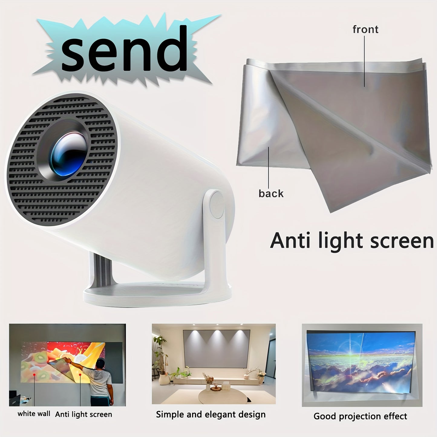 Cinema-Grade Compact Projector™